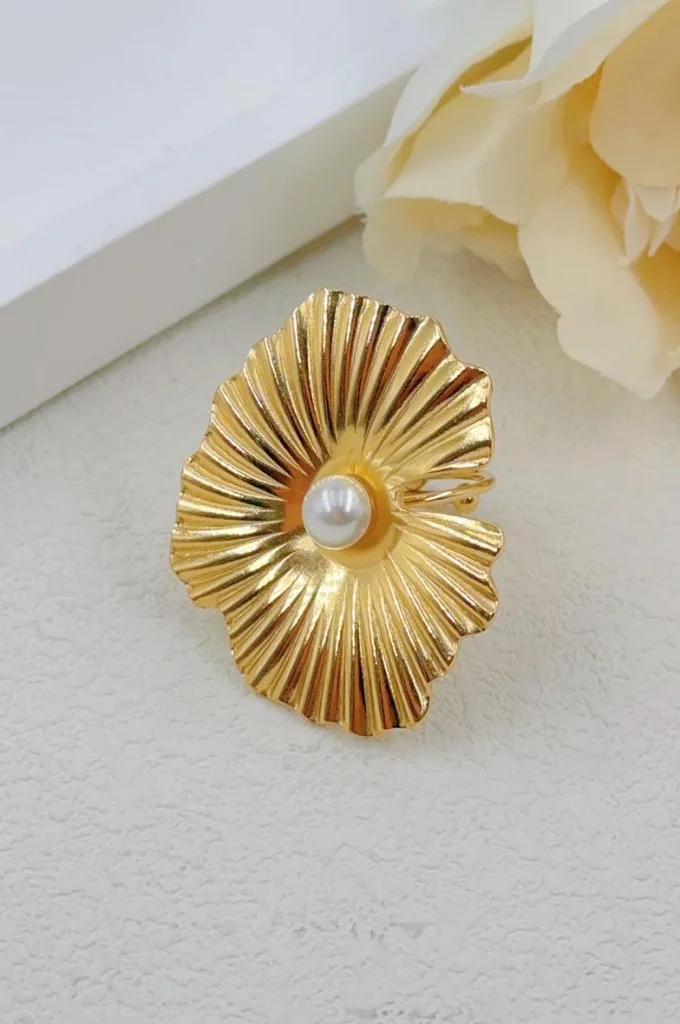 Boucles d’oreilles + bague DORIS